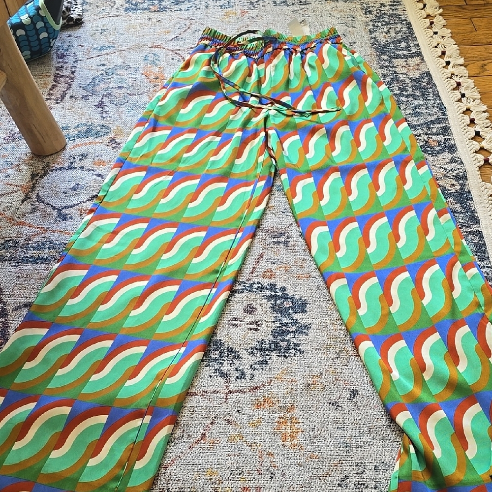 Colorful Geometric Pattern Pants